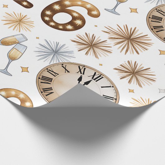 Wrapping Paper-New Year 2026 Wrapping Paper Geschenkpapier (Ecke)