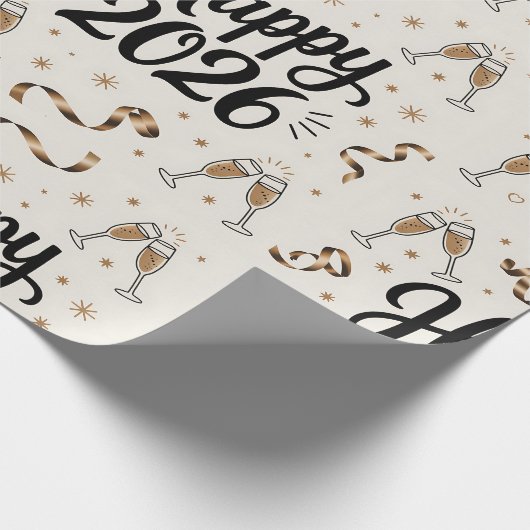 Wrapping Paper-New Year 2026 Wrapping Paper Geschenkpapier (Ecke)