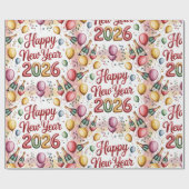 Wrapping Paper-New Year 2026 Wrapping Paper Geschenkpapier (Flach)