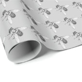 Wrapping Paper Niedlich Bee Bug Paper Geschenkpapier (Rolleneckpunkt)
