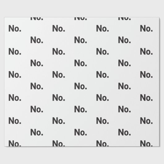 Wrapping Paper: No. Geschenkpapier (Flach)