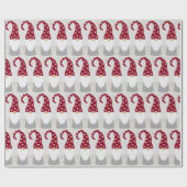 Wrapping Paper - Nordic Christmas Gnome Geschenkpapier (Flach)