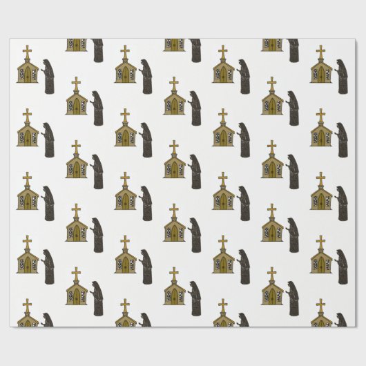 Wrapping Paper Nun Geschenkpapier (Flach)