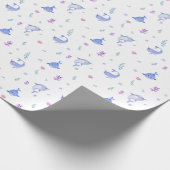 Wrapping Paper - Ocean Life Narwhal Geschenkpapier (Ecke)