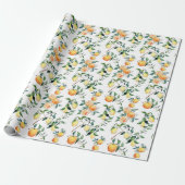 Wrapping Paper - Oranges and Lemons Geschenkpapier (Ungerollt)
