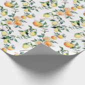 Wrapping Paper - Oranges and Lemons Geschenkpapier (Ecke)