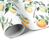 Wrapping Paper - Oranges and Lemons Geschenkpapier (Rolleneckpunkt)