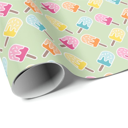 Wrapping Paper - Pastel Popsicle Pattern Geschenkpapier (Rolleneckpunkt)