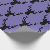 Wrapping Paper - Periwinkle Slag Hirschkopf Geschenkpapier (Ecke)