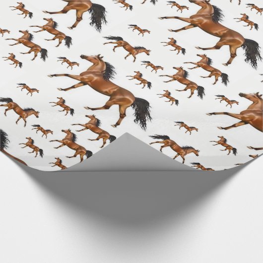 Wrapping Paper Pferd Geschenkpapier (Ecke)