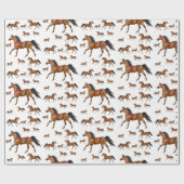 Wrapping Paper Pferd Geschenkpapier (Flach)