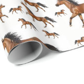 Wrapping Paper Pferd Geschenkpapier (Rolleneckpunkt)
