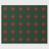Wrapping Paper Plaid Snowflake  Geschenkpapier (Flach)