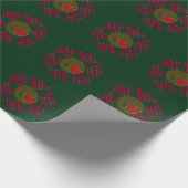 Wrapping Paper Plaid Snowflake Geschenkpapier (Ecke)
