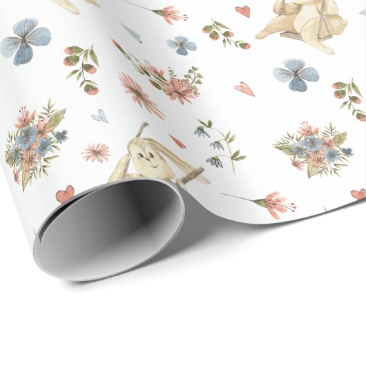 Wrapping Paper - Rabbits Geschenkpapier (Rolleneckpunkt)