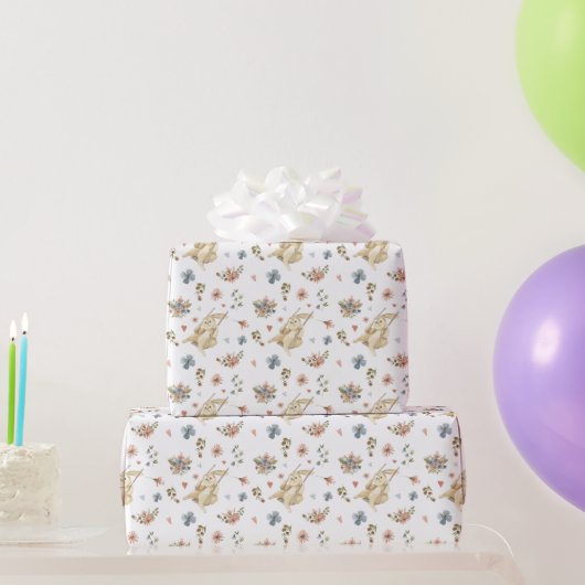 Wrapping Paper - Rabbits Pattern Geschenkpapier (Partygeschenke)