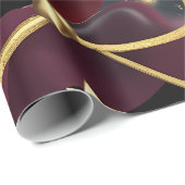 Wrapping Paper - Red Celestial Moon Design Geschenkpapier (Rolleneckpunkt)