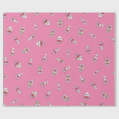 Wrapping Paper Roll, Love, Perfume Bottles Geschenkpapier (Flach)