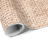 Wrapping Paper Roll Wheat on Burlap Sack Coun Geschenkpapier (Rolleneckpunkt)
