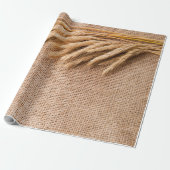 Wrapping Paper Roll Wheat on Burlap Sack Coun Geschenkpapier (Ungerollt)