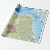 Wrapping Paper - San Francisco Topo Geschenkpapier (Ungerollt)