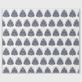 Wrapping paper - Scandinavian Christmas Tree Geschenkpapier (Flach)