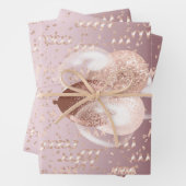 Wrapping Paper Set (3) A Rose Gold Celebration  Geschenkpapier Set (Beispiel)