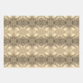 Wrapping Paper Set 3 Blätter Gold Gingko Blätter (Vorderseite 3)