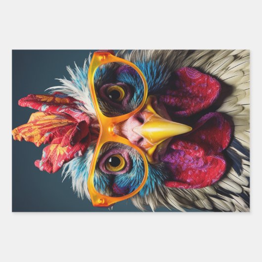 Wrapping Paper Set-3 für das Wrapping von Hühnchen Geschenkpapier Set (Vorderseite 3)