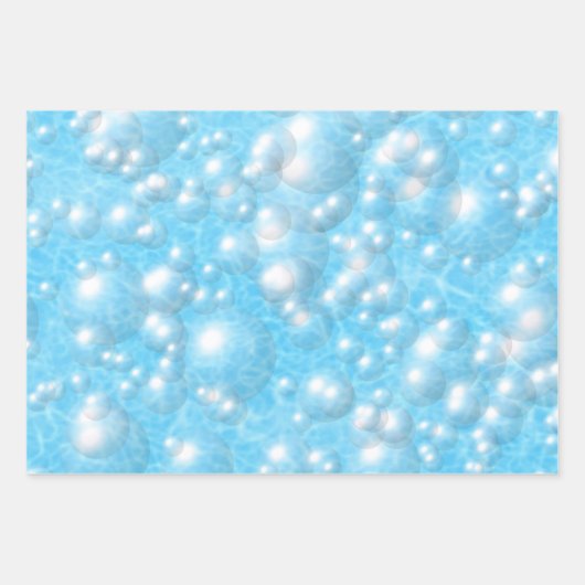 Wrapping Paper Set - Blasen im Pool Geschenkpapier Set (Vorderseite)