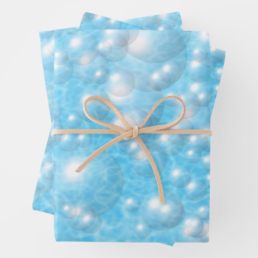 Wrapping Paper Set - Blasen im Pool Geschenkpapier Set (Beispiel)