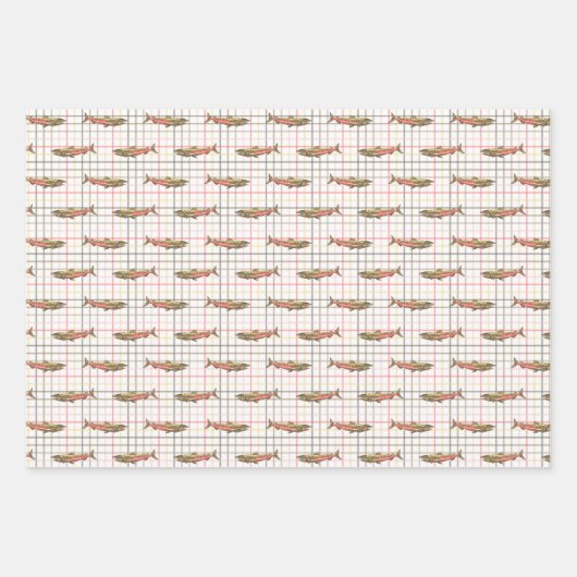Wrapping Paper Set - Chinook Lachs Geschenkpapier Set (Vorderseite)