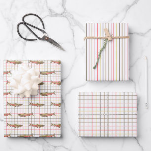 Wrapping Paper Set - Chinook Lachs Geschenkpapier Set