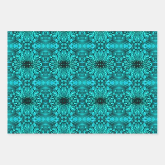 Wrapping Paper Set - Chrysanthemum Kaleidoscopics Geschenkpapier Set (Vorderseite 2)
