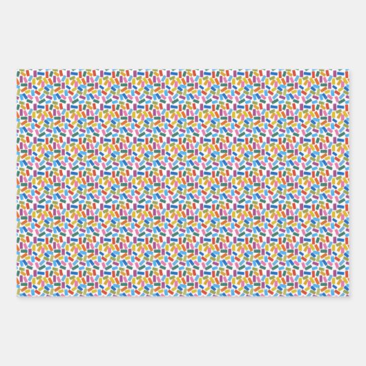 wrapping paper set confetti geschenkpapier set (Vorderseite 3)