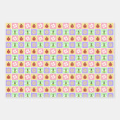 Wrapping Paper Set für Frühjahrspatches Geschenkpapier Set (Vorderseite 3)