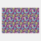 Wrapping Paper-Set für Funky Lila Circles Geschenkpapier Set (Vorderseite 2)