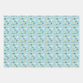 Wrapping Paper Set für Weihnachtshühner mit 3 Blät Geschenkpapier Set (Vorderseite)