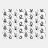 Wrapping Paper Set - Graphic Bees Geschenkpapier Set (Vorderseite 3)