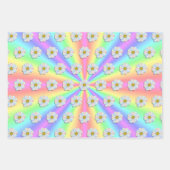Wrapping Paper Set - Groovy Radiant Rainbow Geschenkpapier Set (Vorderseite 3)