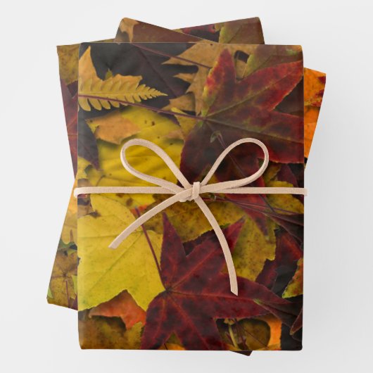 Wrapping Paper Set - Herbstleder Geschenkpapier Set (Beispiel)