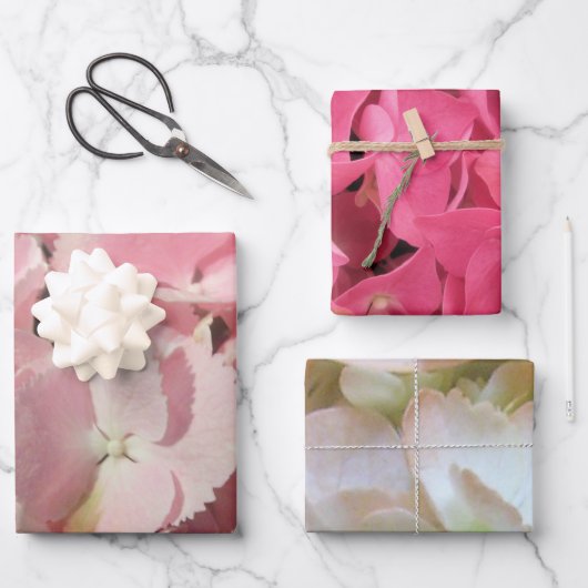 Wrapping Paper Set - Hydrangea Collection I Geschenkpapier Set (Vorderseite)