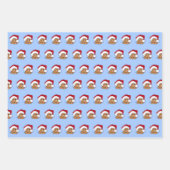 Wrapping Paper Set of 3 Sheets Geschenkpapier Set (Vorderseite 2)