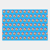 Wrapping Paper Set of 3 Sheets Geschenkpapier Set (Vorderseite)