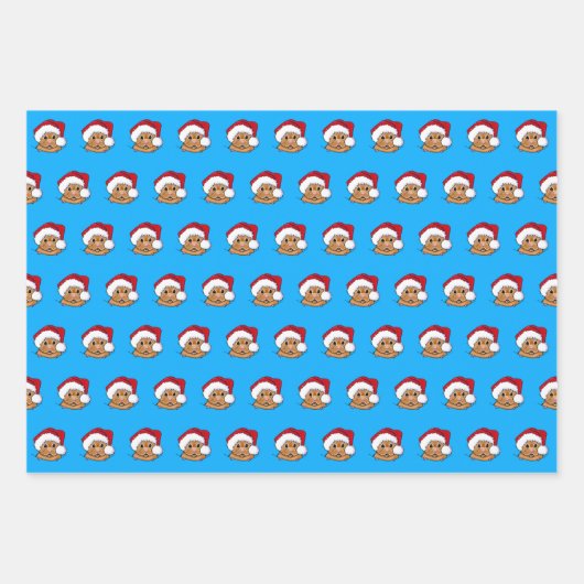 Wrapping Paper Set of 3 Sheets Geschenkpapier Set (Vorderseite)