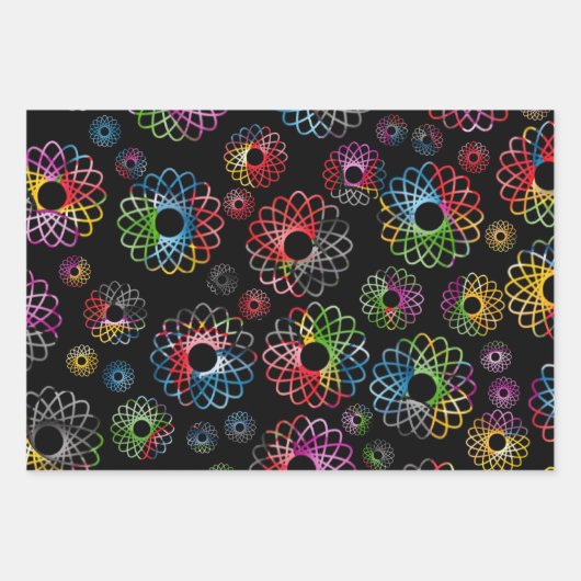 Wrapping Paper Set - Spirograph Meet Black Magic Geschenkpapier Set (Vorderseite 2)