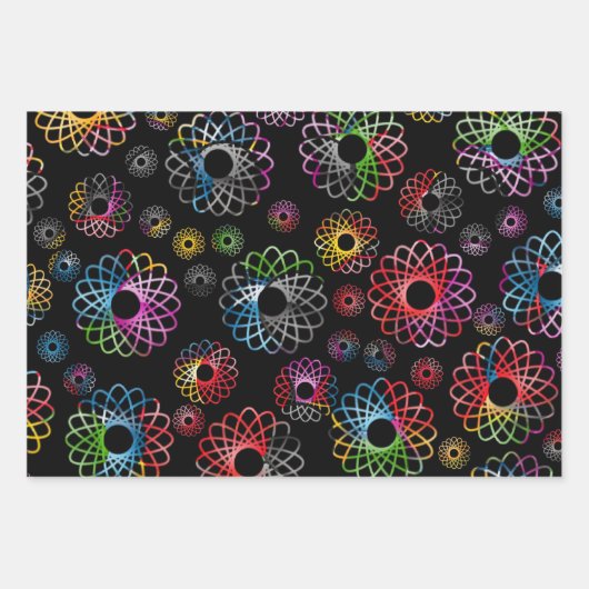 Wrapping Paper Set - Spirograph Meet Black Magic Geschenkpapier Set (Vorderseite)