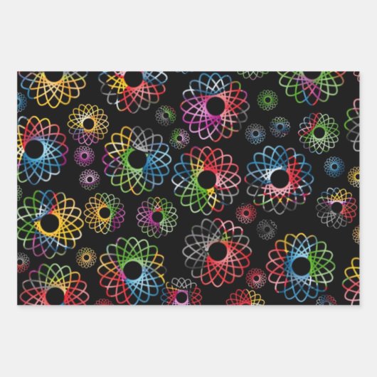 Wrapping Paper Set - Spirograph Meet Black Magic Geschenkpapier Set (Vorderseite 3)