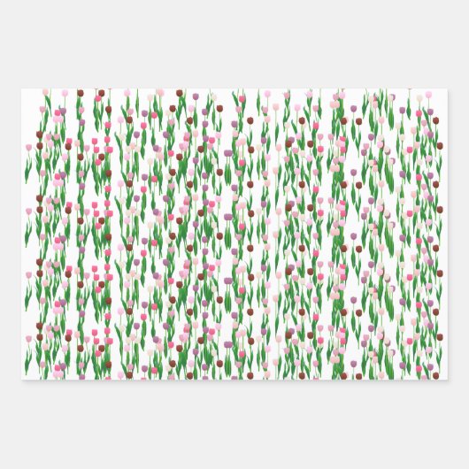 Wrapping Paper Set - Terrafic Tulips Geschenkpapier Set (Vorderseite)