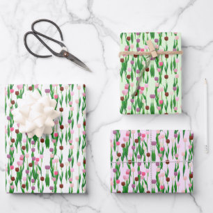 Wrapping Paper Set - Terrafic Tulips Geschenkpapier Set